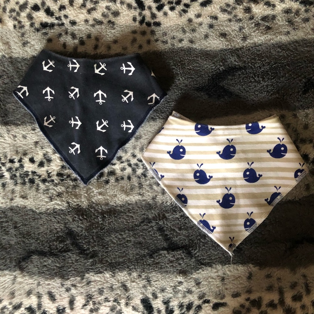 Baby boy bandanna drool bib